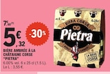 Bière ambrée à la châtaigne corse - Pietra dans le catalogue E.Leclerc