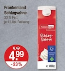 Schlagsahne im V-Markt Prospekt Schlagsahne von Frankenland im aktuellen V-Markt Prospekt für 4,99 €