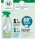 Nettoyant - U NATURE en promo chez Super U Nettoyant - U NATURE dans le catalogue Super U