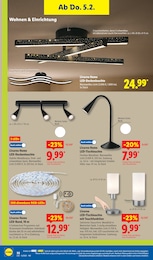 Lidl LED Tischleuchte im Prospekt 