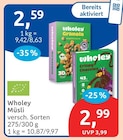 Müsli von Wholey für 2,59 € bei budni im Angebot Müsli von Wholey im aktuellen budni Prospekt