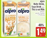 Hafer-Drink, Soya-Drink oder This is not Milk von alpro im aktuellen E xpress Prospekt für 1,49 €