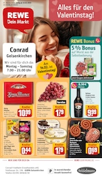 REWE Prospekt "Dein Markt" für Gelsenkirchen, 33 Seiten, 10.02.2025 - 15.02.2025