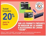 E.Leclerc Bollène - Promo 20% avec la Carte Ticket E.Leclerc sur les produits de la gamme d'accessoires de lavage TECH9 Promo 20% avec la Carte Ticket E.Leclerc sur les produits de la gamme d'accessoires de lavage TECH9 à dans le catalogue E.Leclerc à Bollène