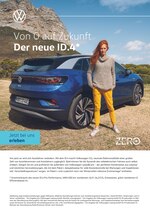 Volkswagen Prospekt für Darmstadt mit 2 Seiten Volkswagen Prospekt für Darmstadt: "Von 0 auf Zukunft - Der neue ID.4", 2 Seiten, 20.03.2021 - 16.04.2021