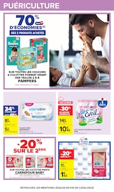 Promos Pampers dans le catalogue "AU COEUR DU GOÛT" de Carrefour Pampers en promo dans le catalogue Carrefour à la page 54