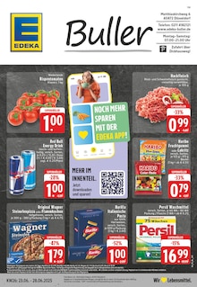 EDEKA Prospekt der Woche "Aktuelle Angebote" Seite 1, 23.06.2025 bis 28.06.2025 für Düsseldorf Aktueller EDEKA Prospekt "Aktuelle Angebote" Seite 1 von 24 Seiten für Düsseldorf