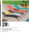 Bain de soleil courbe - E.Leclerc à Rouen Bain de soleil courbe en promo chez E.Leclerc Rouen à 28,90 €