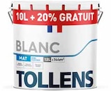 Peinture murs et plafonds blanc 10 l - TOLLENS - Castorama à Mérignac Peinture murs et plafonds blanc 10 l - TOLLENS en promo chez Castorama Mérignac à 59,90 €