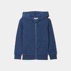 Sweat zippé à capuche molleton bleu foncé garçon - La Halle Sweat zippé à capuche molleton bleu foncé garçon à 8,99 € dans le catalogue La Halle