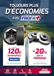 Prospectus Profil Plus : «TOUJOURS PLUS D'ÉCONOMIES AVEC PROFIL+» avec 1 page, 21/06/2026 - 30/06/2026 Catalogue Profil Plus en cours à Mareil-en-Champagne et aux alentours : «TOUJOURS PLUS D'ÉCONOMIES AVEC PROFIL+» avec 1 page, valable du 21/06/2026 au 30/06/2026
