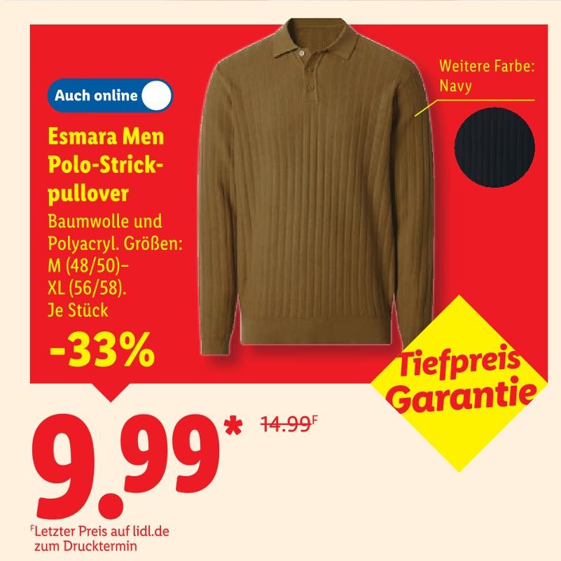 Men Polo-Strickpullover