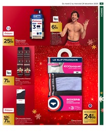 Prix et réduction Boxer Homme dans le prospectus Carrefour en cours Offre Boxer Homme dans le catalogue Carrefour du moment à la page 13
