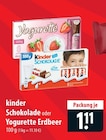 Kinder Schokolade oder Yogurette Erdbeer im Angebot bei famila Nordost in Stralsund Kinder Schokolade oder Yogurette Erdbeer Angebote bei famila Nordost Stralsund für 1,11 €