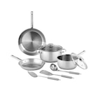 Set de cuisson inox de 9 pièces - CARREFOUR HOME - Carrefour Set de cuisson inox de 9 pièces - CARREFOUR HOME à 49,99 € dans le catalogue Carrefour