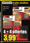 8 piles alcalines - Panasonic en promo chez Norma Reims à 3,99 €