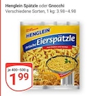 Spätzle oder Gnocchi bei GLOBUS im Prospekt "" für 1,99 €
