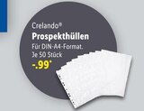 Prospekthüllen von Crelando® für 0,99 € bei Lidl im Angebot Prospekthüllen von Crelando® im aktuellen Lidl Prospekt