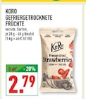 GEFRIERGETROCKNETE FRÜCHTE im Angebot bei Marktkauf in Herford GEFRIERGETROCKNETE FRÜCHTE Angebote von KORO bei Marktkauf Herford für 2,79 €