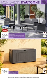 Promos Salon De Jardin dans le catalogue "JARDIN" de Carrefour Salon De Jardin en promo dans le catalogue Carrefour à la page 17