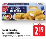 15 Fischstäbchen bei E center im Laupheim Prospekt für 2,19 €