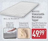 Viskoelastik-Matratzen-Topper von NOVITESSE im aktuellen ALDI Nord Prospekt