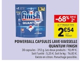 Powerball capsules lave-vaisselle Quantum - Finish - Supeco à Villejuif Powerball capsules lave-vaisselle Quantum - Finish en promo chez Supeco Villejuif à 2,54 €