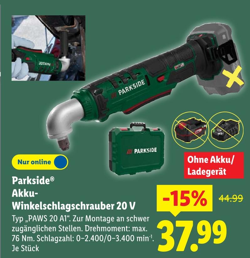 Akku-Winkelschlagschrauber 20 V