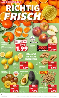 Ingwer Angebot im Kaufland Prospekt, gültig von 06.11.2025 bis 12.11.2025 Ingwer Angebot im aktuellen Kaufland Prospekt auf Seite 4