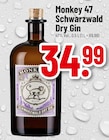 Schwarzwald Dry Gin Angebote von Monkey 47 bei Trinkgut Dreieich für 34,99 €