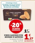 Fines Gaufres Pur Beurre - U Saveurs - U Express Fines Gaufres Pur Beurre - U Saveurs à 1,27 € dans le catalogue U Express
