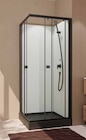 Cabine de douche intégrale Julie carrée, noire, portes coulissantes - GALEDO - Castorama à Lyon Cabine de douche intégrale Julie carrée, noire, portes coulissantes - GALEDO en promo chez Castorama Lyon à 199,90 €