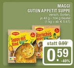 Guten Appetit Suppe Angebote von Maggi bei EDEKA Haltern am See für 0,59 €
