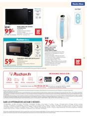 Promos Micro-Ondes dans le catalogue "ÉLECTROSHOW" de Auchan Hypermarché Micro-Ondes en promo dans le catalogue Auchan Hypermarché à la page 15