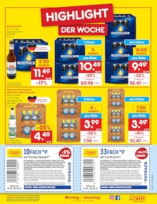 Bier im Netto Marken-Discount Prospekt "Aktuelle Angebote" mit 68 Seiten (Rostock)