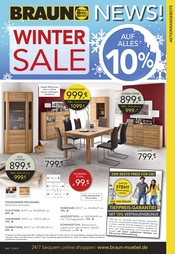 Aktueller BRAUN Möbel-Center Prospekt mit Sideboard, "WINTER SALE", Seite 1