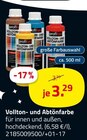 Vollton- und Abtönfarbe für 3,29 € bei ROLLER im Angebot Vollton- und Abtönfarbe im aktuellen ROLLER Prospekt