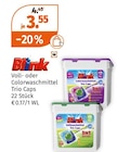 Voll- oder Colorwaschmittel Trio Caps von Blink im aktuellen Müller Prospekt für 3,55 €