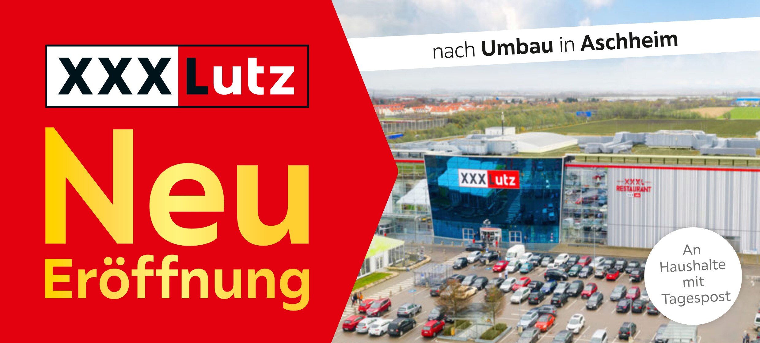 XXXLutz Möbelhäuser Prospekt für Wasserburg mit 12 Seiten XXXLutz Möbelhäuser Prospekt für Wasserburg: "Neueröffnung", 12 Seiten, 23.10.2021 - 07.11.2021