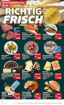 Forelle Angebot im Kaufland Prospekt, gültig von 18.06.2026 bis 24.06.2026 Forelle Angebot im aktuellen Kaufland Prospekt auf Seite 22