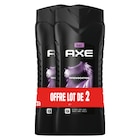 Gel Douche "Lot De 2" - AXE en promo à 5,47 € chez Carrefour Gel Douche "Lot De 2" - AXE dans le catalogue Carrefour