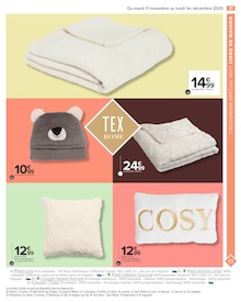 Promotion Couvre-Lit dans le prospectus Carrefour, valable du 11/11/2025 au 01/12/2025 Promo Couvre-Lit dans le catalogue Carrefour du moment à la page 19