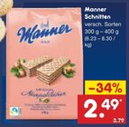 Schnitten Angebote von Manner bei Netto Marken-Discount Köln für 2,49 €