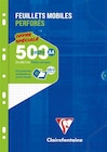 Etui de 500 feuillets mobiles perforés A4 Clairefontaine Petits carreaux - Clairefontaine en promo chez Fnac Etui de 500 feuillets mobiles perforés A4 Clairefontaine Petits carreaux - Clairefontaine dans le catalogue Fnac