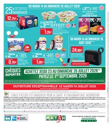 Catalogue Supermarchés Match, 14/07/2026 - 26/07/2026, LES BONS PLANS de l'été, 20 pages Prospectus Supermarchés Match en cours, "LES BONS PLANS de l'été", 20 pages