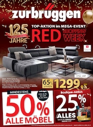 Der aktuelle Zurbrüggen Prospekt RED SHOPPING WEEK