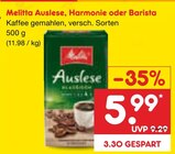 Aktuelles Kaffee Auslese, Harmonie oder Barista Angebot bei Netto Marken-Discount in Rostock ab 5,99 €