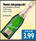 Jahrgangssekt im Angebot bei EDEKA in Gießen Jahrgangssekt Angebote von Mumm bei EDEKA Gießen für 3,99 €