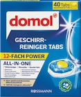 Geschirr-Reiniger Tabs 12-fach Power von Domol im aktuellen Rossmann Prospekt für 3,65 €