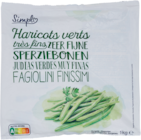 Haricots verts très fins surgelés - SIMPL à 1,59 € dans le catalogue Carrefour Market